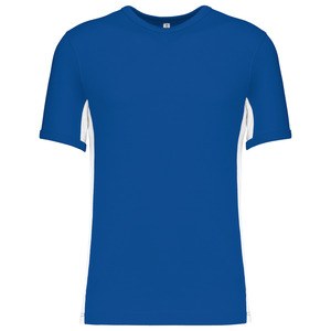 Kariban K340 - TIGER - SHORT SLEEVE BI-COLOUR T-SHIRT Royal Blue/White