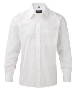 Russell Collection J934M - Long sleeve polycotton easycare poplin shirt