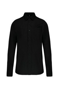 Kariban K541 - MEN'S LONG SLEEVE EASY CARE COTTON POPLIN SHIRT Black