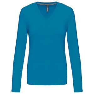 Kariban K382 - LADIES LONG SLEEVE V-NECK T-SHIRT