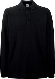 Fruit of the Loom SC63310 - Premium Polo Long Sleeve (63-310-0) Black/Black