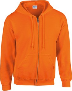 Gildan GI18600 - Heavy Blend Adult Full Zip Hooded Sweatshirt Safety Orange