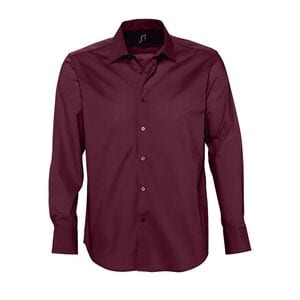 SOL'S 17000 - Brighton Long Sleeve Stretch Men's Shirt Bordeaux moyen