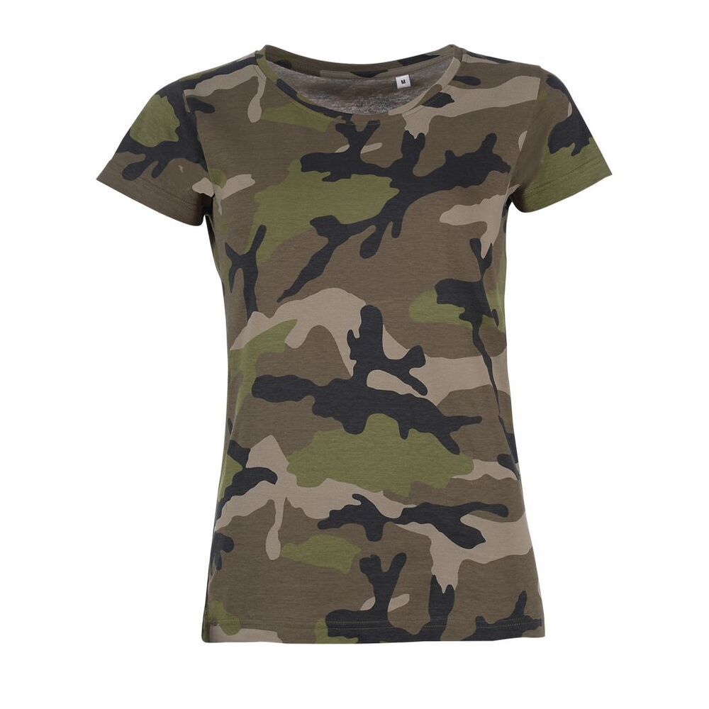 SOL'S 01187 - Camo Women Round Collar T Shirt