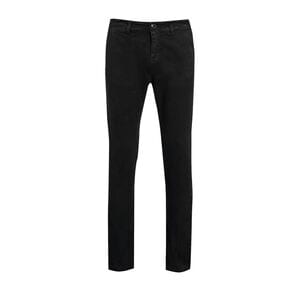SOL'S 01424 - JULES MEN - LENGTH 33 Men's Chino Trousers Black