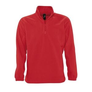 SOL'S 56000 - NESS Fleece 1/4 Zip Sweatshirt Red