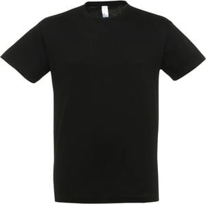 SOL'S 11380 - REGENT Unisex Round Collar T Shirt Deep Black