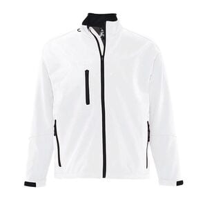 SOL'S 46600 - RELAX Men's Soft Shell Zipped Jacket White