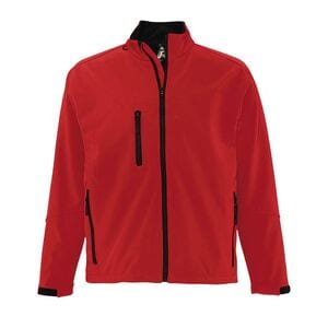 SOL'S 46600 - RELAX Men's Soft Shell Zipped Jacket Rouge piment
