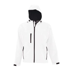 SOL'S 46602 - REPLAY MEN Hooded Softshell White