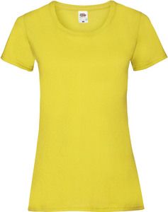 Fruit of the Loom SC61372 - Women's Cotton T-Shirt Yellow