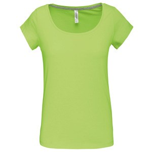 Kariban K384 - Ladies’s boat neck short sleeve t-shirt Lime