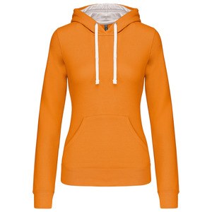 Kariban K465 - Ladies’ contrast hooded sweatshirt