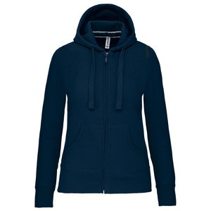 Kariban K464 - Ladies' hooded full zip sweatshirt Navy