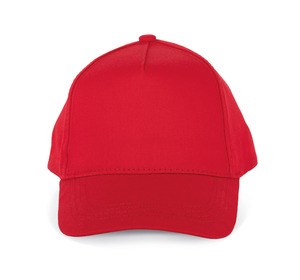 K-up KP149 - KIDS COTTON CAP - 5 PANELS Red