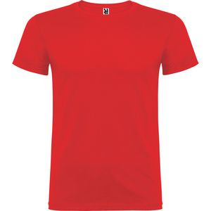Roly CA6554 - BEAGLE Short-sleeve t-shirt with double layer crew neck in elastane Red
