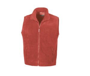 Result RS037 - Men's sleeveless fleece vest Red