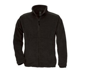 B&C BC600 - Men's large zip fleece jacket Black