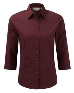 Russell Collection JZ46F - 3/4 Sleeve Fitted Shirt Port