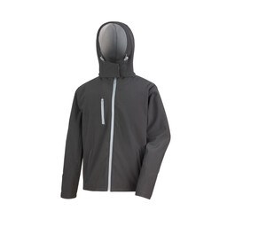 Result RS230 - Performance Hooded Jacket Black/Grey