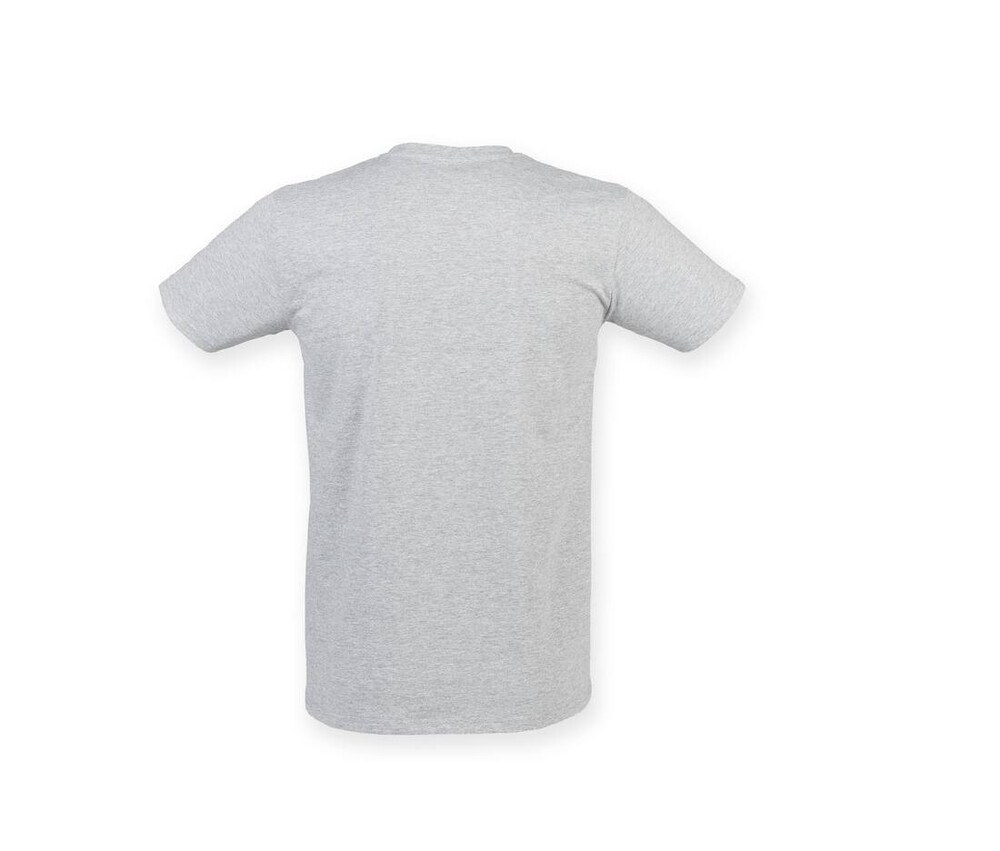 Skinnifit SF122 - Men's stretch cotton v-neck T-shirt