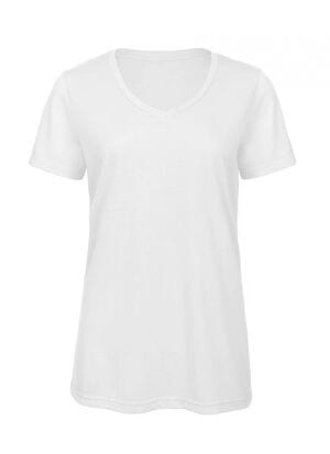 B&C BC058 - Womens tri-blend v-neck t-shirt