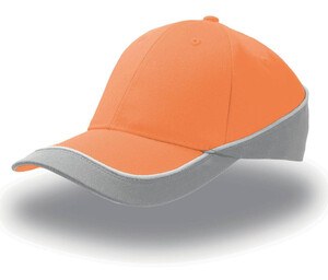 Atlantis AT088 - Contrasting 6-panel cap Orange/Grey