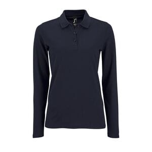 SOL'S 02083 - Perfect Lsl Women Long Sleeve Piqué Polo Shirt French Navy