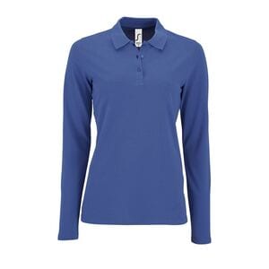 SOL'S 02083 - Perfect Lsl Women Long Sleeve Piqué Polo Shirt Royal Blue
