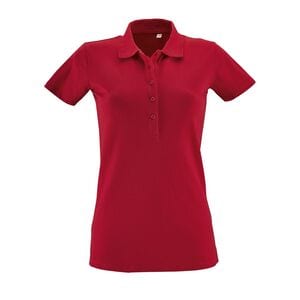 SOL'S 01709 - PHOENIX WOMEN Cotton Elastane Polo Shirt Red
