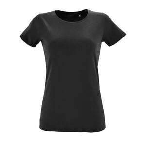SOL'S 02758 - Regent Fit Women Round Collar Fitted T Shirt Deep Black
