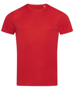 Stedman STE8000 - Stedman Men's Round Neck T-Shirt - Active Crimson Red
