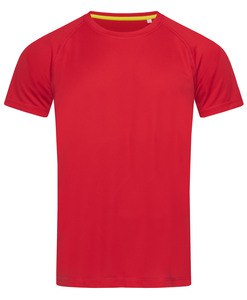 Stedman STE8410 - Crew neck T-shirt for men Stedman - ACTIVE 140  Crimson Red