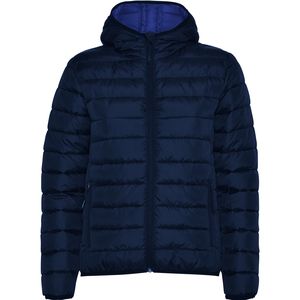 Roly RA5091 - NORWAY WOMAN  Women's feather touch quilted jacket with fitted hood Navy Blue