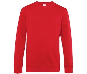B&C BCU01K - Straight Sleeve Sweatshirt 280 KING Red