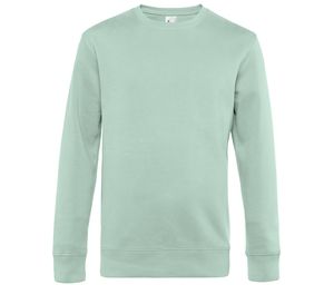 B&C BCU01K - Straight Sleeve Sweatshirt 280 KING Aqua Green