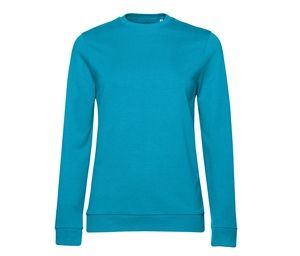 B&C BCW02W - Round neck sweatshirt Hawaiian Blue