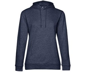 B&C BCW04W - Hooded sweatshirt # woman Heather Navy