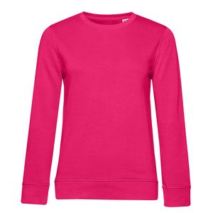 B&C BCW32B - Women's Organic Round Neck Sweatshirt Magenta Pink