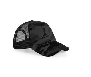 Beechfield BF694 - Camo Snapback Cap Midnight Camo