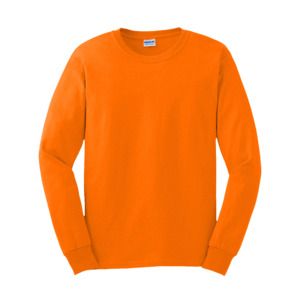 Gildan GN186 - Men's Ultra-T Long Sleeve T-Shirt Safety Orange