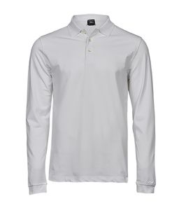 Tee Jays TJ1406 - Luxury stretch long sleeve polo Men White
