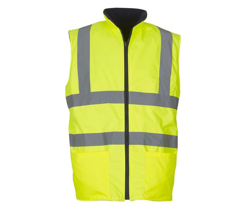 Yoko YK008F - High visibility reversible bodywarmer