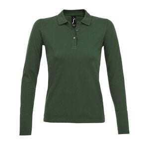 SOL'S 02083 - Perfect Lsl Women Long Sleeve Piqué Polo Shirt Bottle Green