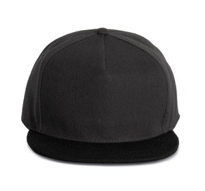 K-up KP159 - Snapback cap - 5 panels Dark Grey / Black