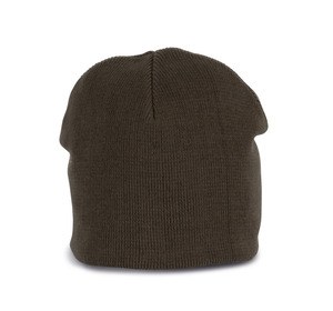 K-up KP542 - Knitted organic cotton beanie Dark Khaki