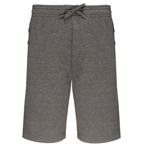 Proact PA1023 - Kids' fleece multisport bermuda shorts Grey Heather