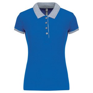 Kariban K259 - Ladies’ two-tone piqué polo shirt