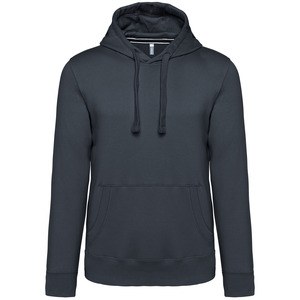 Kariban K489 - Men's hooded sweatshirt Dark Grey