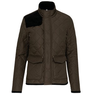 Kariban K6126 - Men's quilted jacket Mossy Green / Black